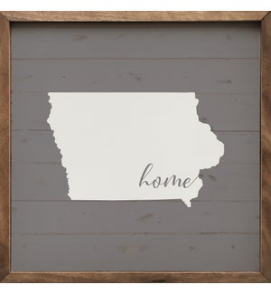 Personalized State Home Gray